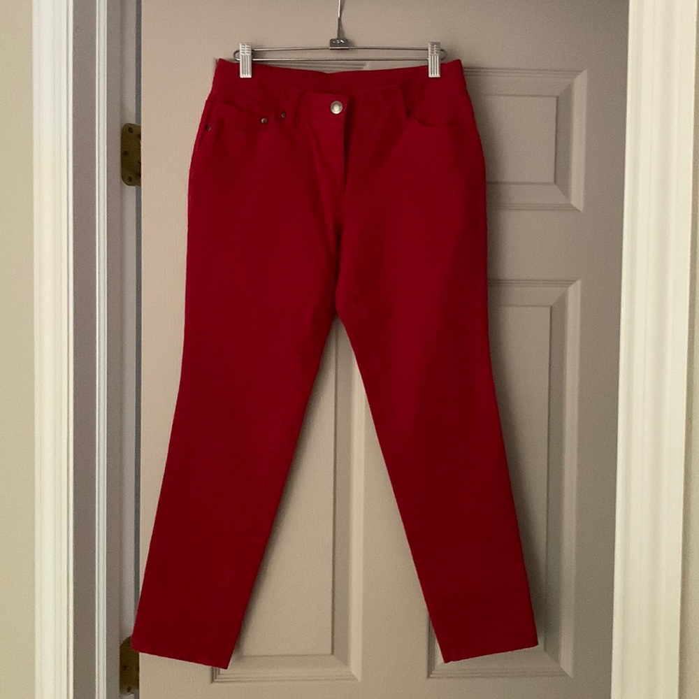 Chico’s short red jeans